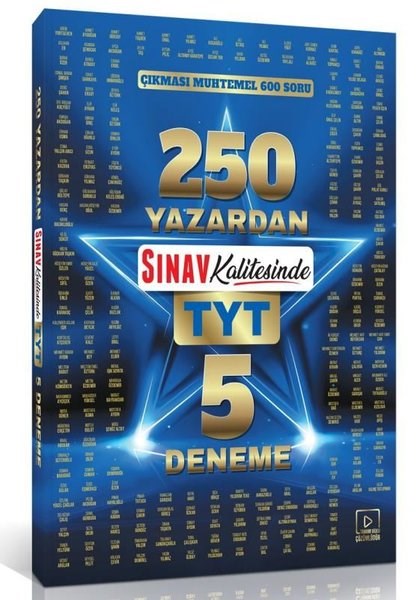 KolektifTYT Tüm Dersler250 Yazardan Sınav Kalitesinde TYT 5 Deneme: Çıkması Muhtemel 600 Soru