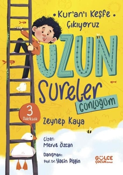 Zeynep KayaIslami Çocuk Kitaplari3 Dakikada Uzun Sureler Günlüğüm - Kur'an'ı Keşfe Çıkıyoruz - Fleksi Kapak