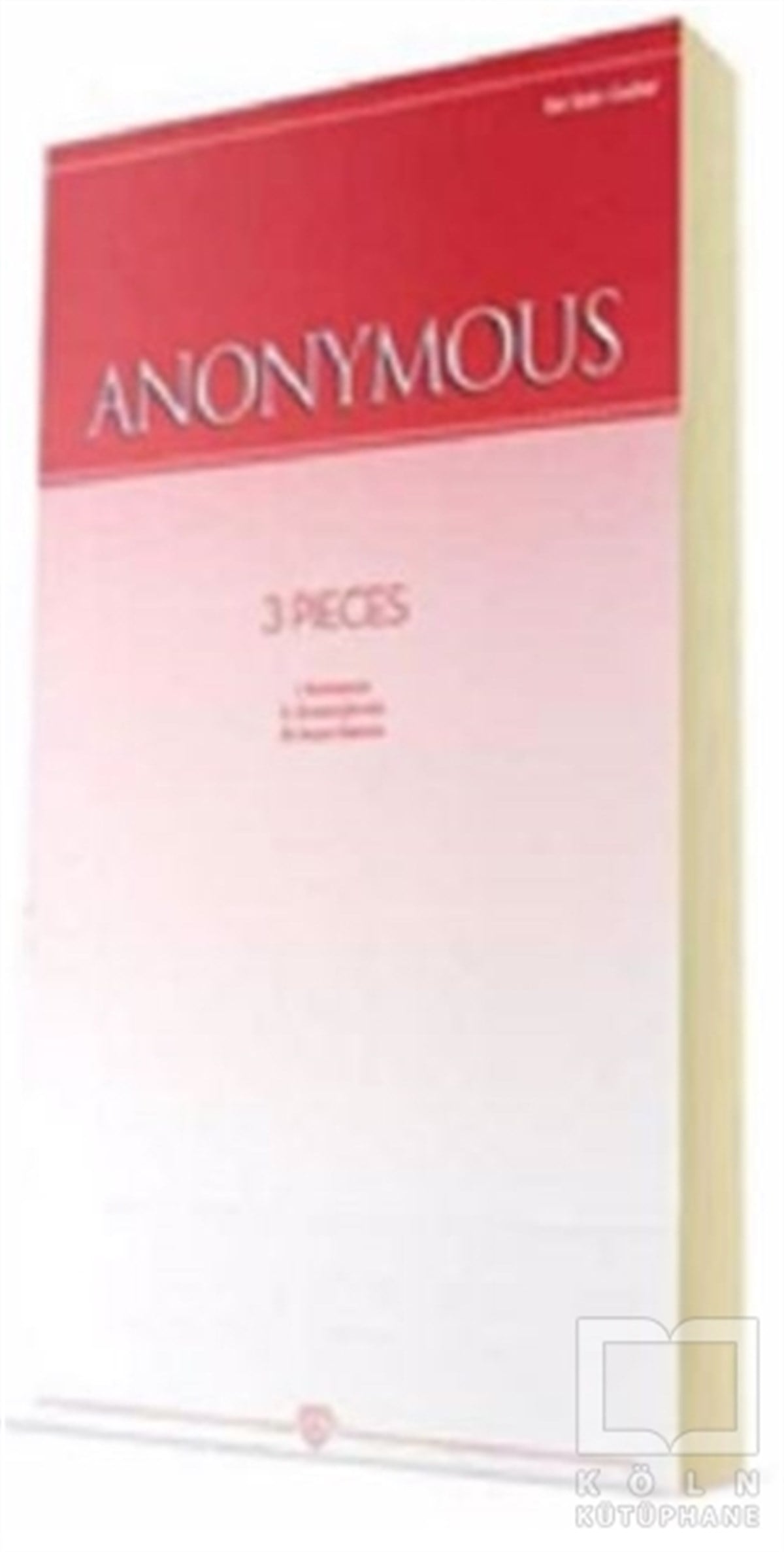 AnonymousNota Kitapları3 Pieces
