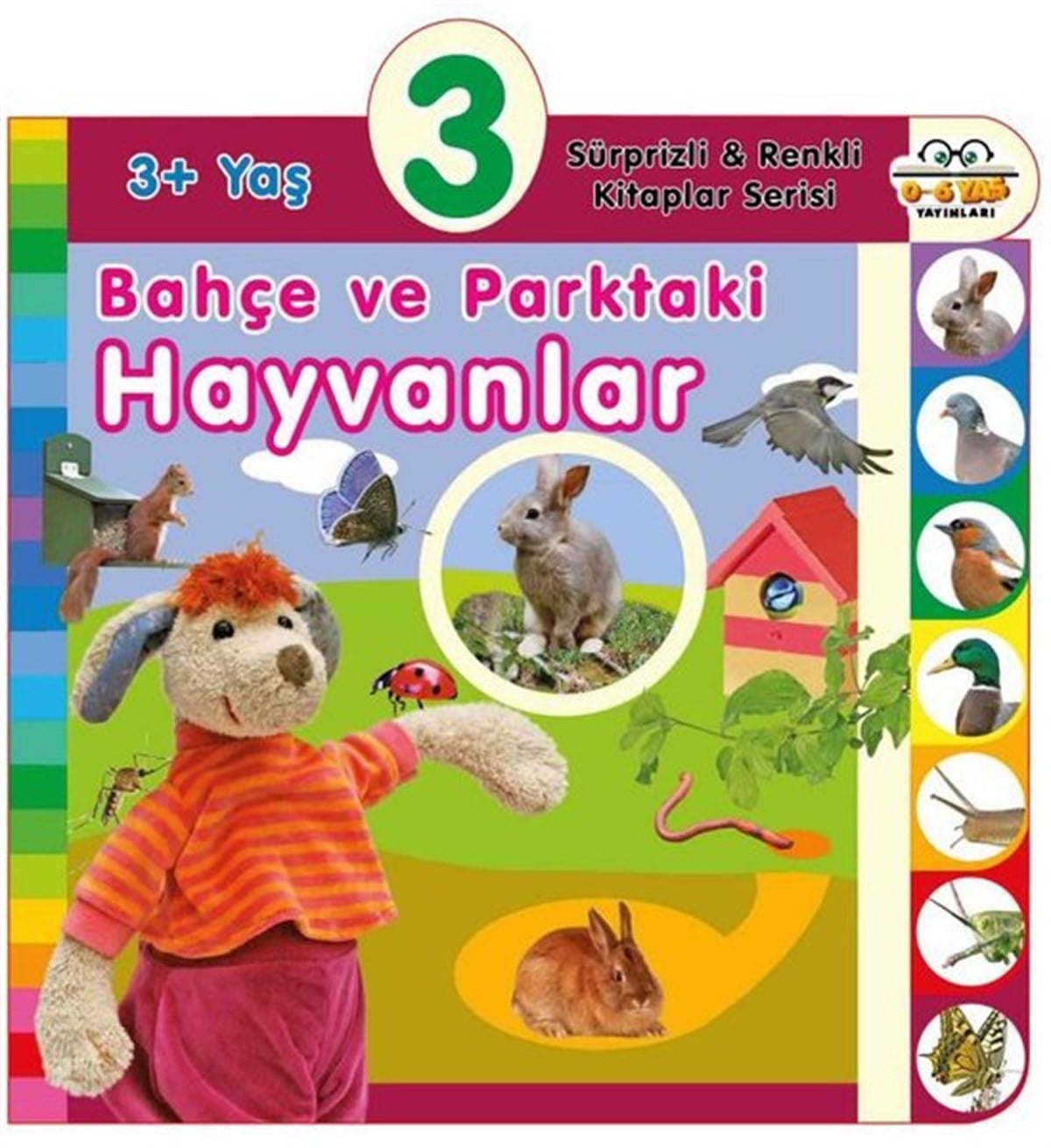 KolektifEgitim Etkinlik Kitaplari3+ Yaş Bahçe ve Parktaki Hayvanlar - Sürprizli ve Renkli Kitaplar Serisi