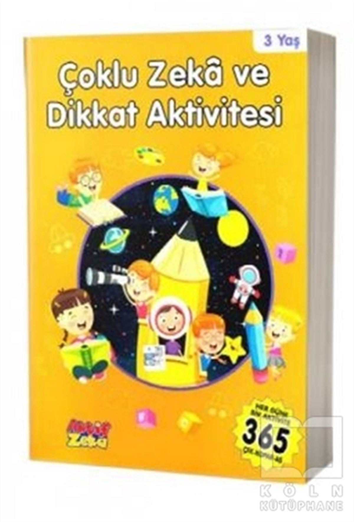 KolektifEtkinlik Kitapları3 Yaş Çoklu Zeka ve Dikkat Aktivitesi - Turuncu Kitap