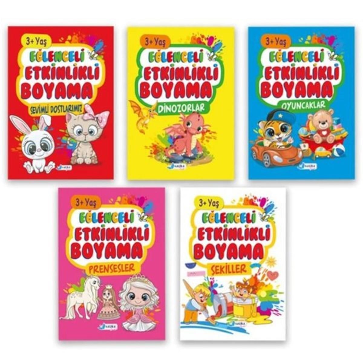 KolektifEgitim Etkinlik Kitaplari3+ Yaş Eğitici Etkinlikli Kolay Boyama Seti - 5 Kitap Takım