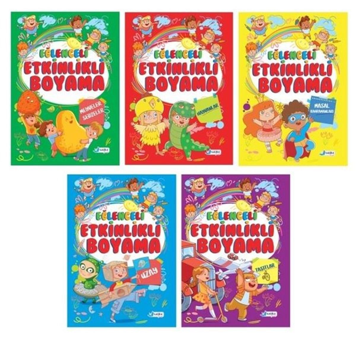 KolektifEgitim Etkinlik Kitaplari4-7 Yaş Eğitici Etkinlikli Boyama Seti - 5 Kitap Takım