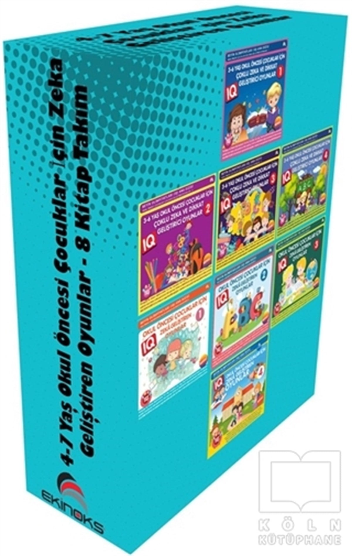 KolektifZeka Gelişimi4-7 Yaş Okul Öncesi Çocuklar İçin Zeka Geliştiren Oyunlar (8 Kitap Takım)