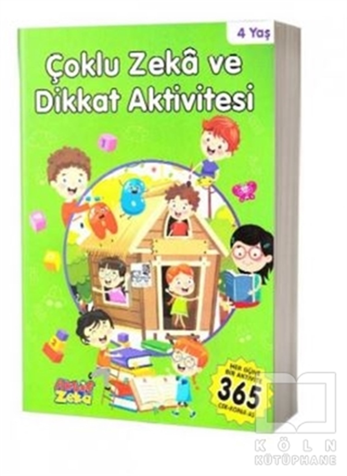 KolektifEtkinlik Kitapları4 Yaş Çoklu Zeka ve Dikkat Aktivitesi - Yeşil Kitap