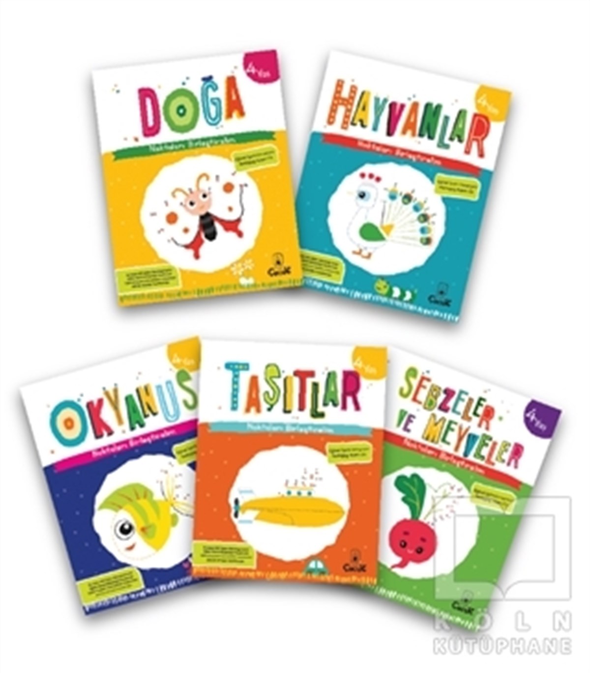 KolektifEtkinlik Kitapları4 Yaş Noktaları Birleştirelim Serisi (5 Kitap Takım)