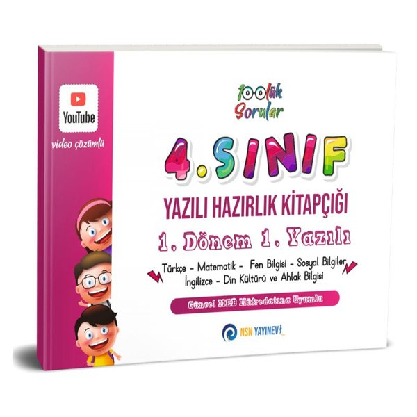 KolektifTüm Dersler4. Sınıf Yazılı Hazırlık Kitapçığı 1. Dönem 1. Yazılı