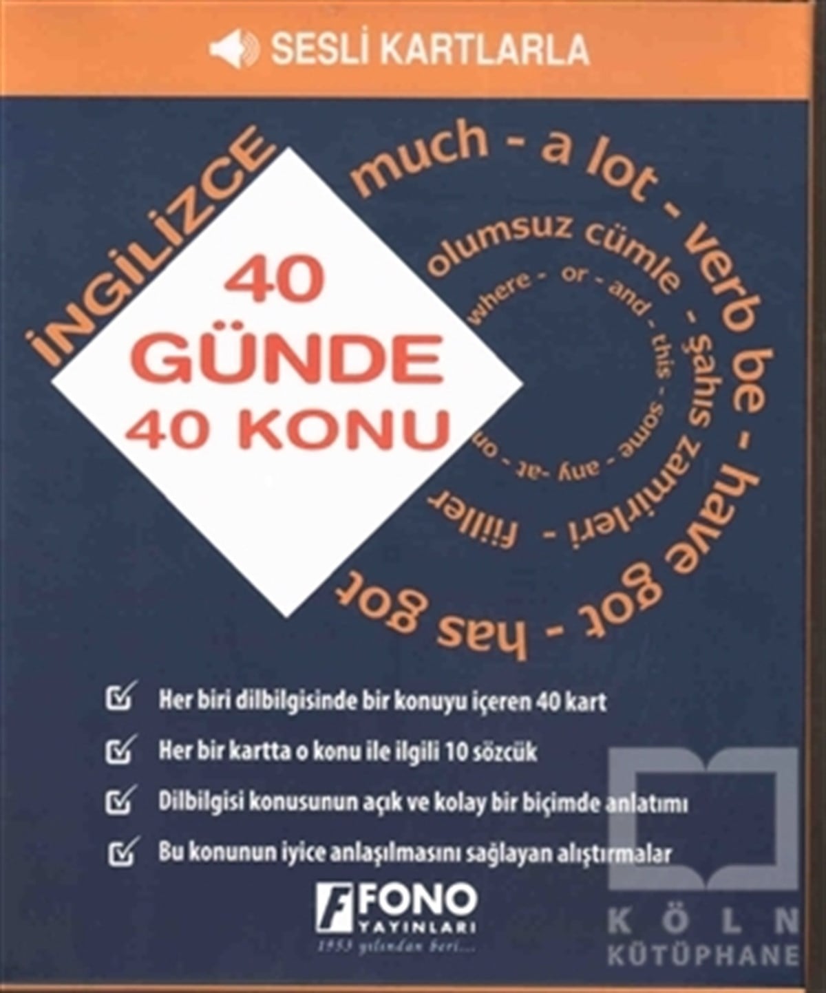 KolektifDil Öğrenimi Kitapları40 Günde 40 İngilizce Konu - Sesli Kartlarla