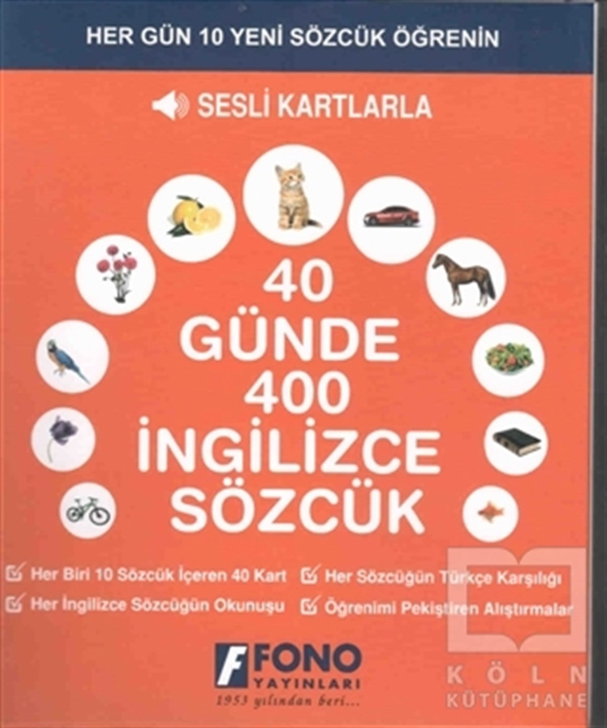 KolektifDil Öğrenimi Kitapları40 Günde 400 İngilizce Sözcük - Sesli Kartlarla