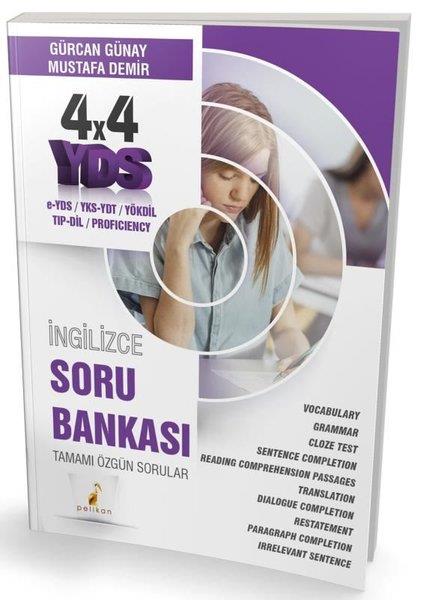 Gürcan GünayYDS Soru Bankasi Kitaplari4x4 YDS İngilizce Soru Bankası - Tamamı Özgün Sorular