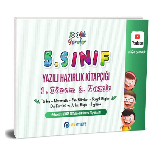 KolektifTüm Dersler5. Sınıf Yazılı Hazırlık Kitapçığı  1. Dönem 2. Yazılı