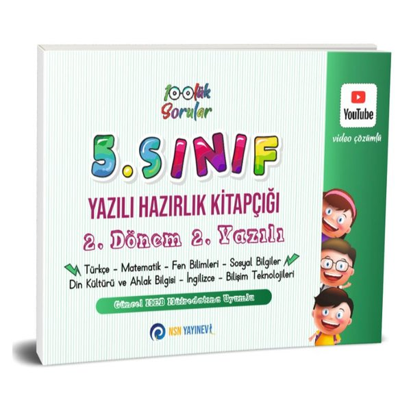 KolektifTüm Dersler5. Sınıf Yazılı Hazırlık Kitapçığı  2. Dönem 2. Yazılı