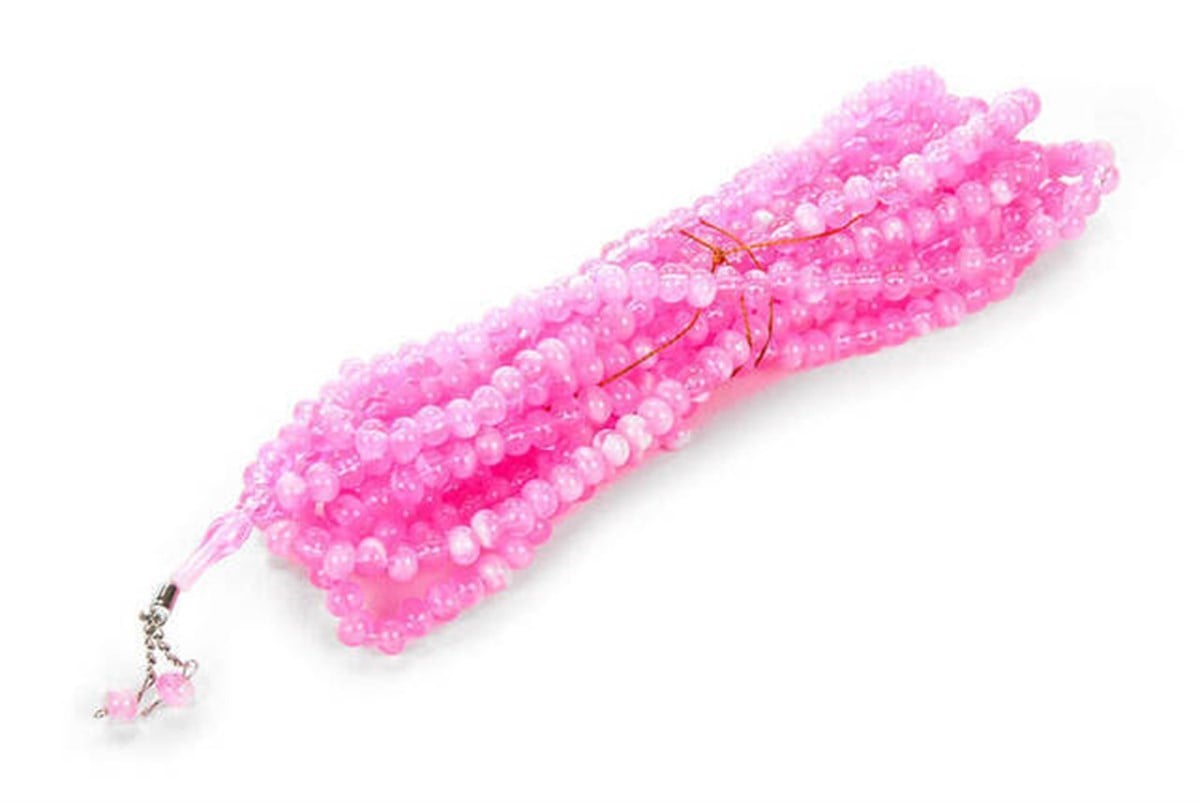 500lük Tesbih - Pembe-Beyaz (Adet)