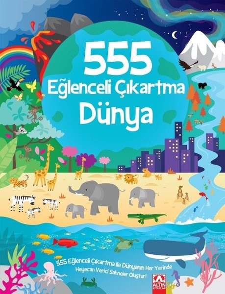 KolektifEgitim Etkinlik Kitaplari555 Eğlenceli Çıkartma - Dünya
