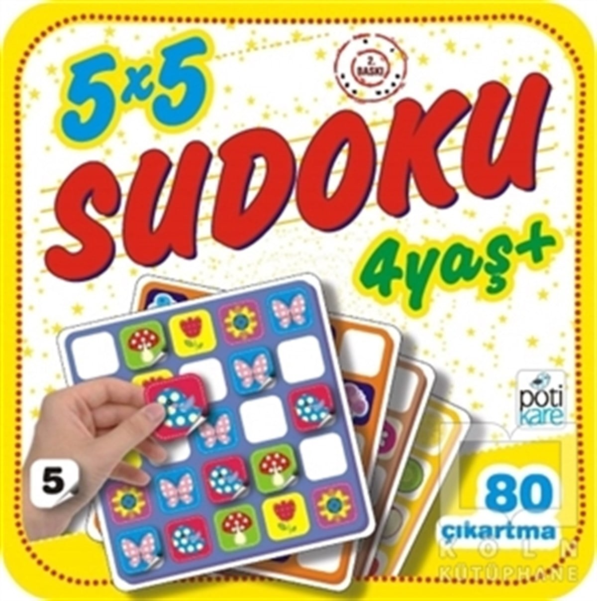 KolektifÇıkartmalı Kitaplar5x5 Sudoku 5