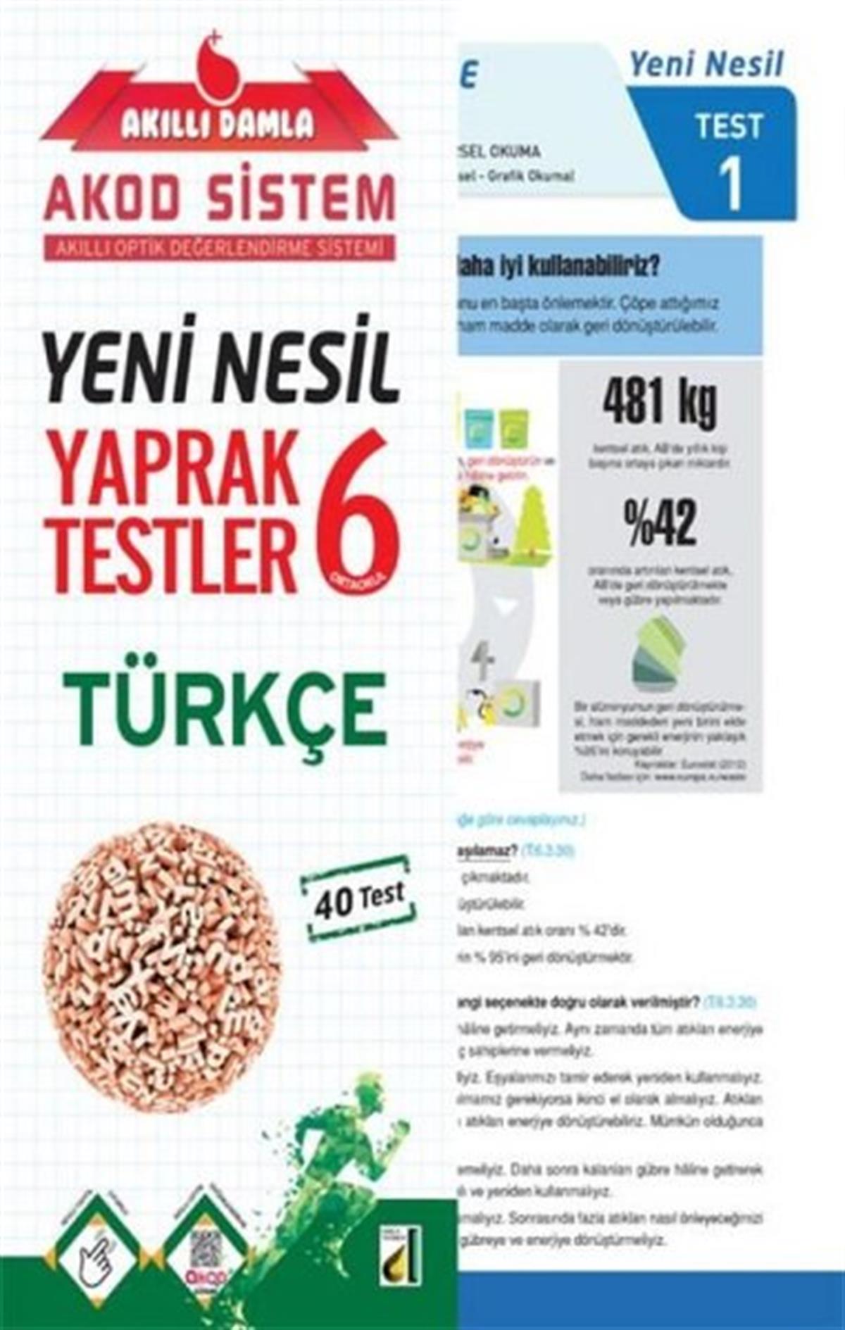 KolektifLGS Türkçe6.Sınıf Türkçe Yeni Nesil Yaprak Testler