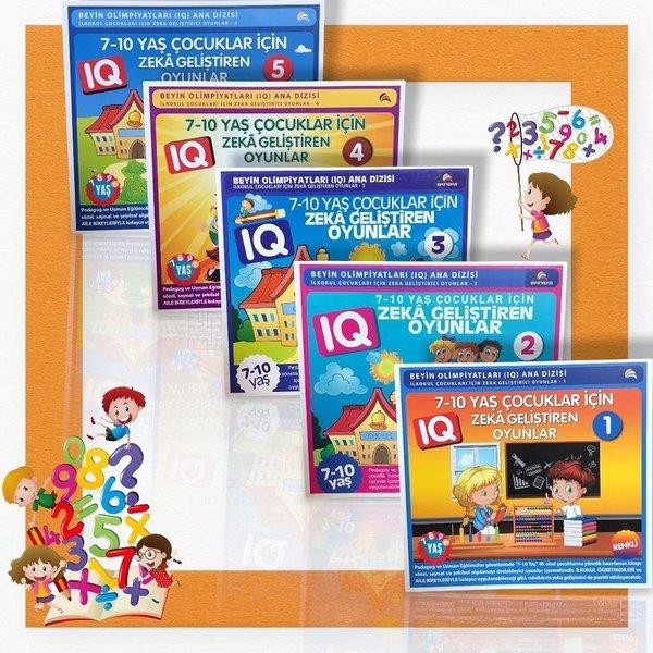 KolektifEtkinlik Kitapları7 - 10 Yaş ve Üstü Çocuklar için Zeka Geliştiren Oyunlar - 5 Kitap Takım