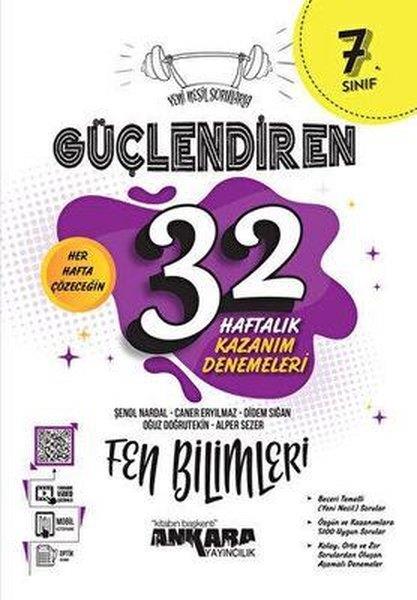 KolektifFen Bilimleri7. Sınıf Fen Bilimleri Güçlendiren 32 Haftalık Kazanım Denemeleri