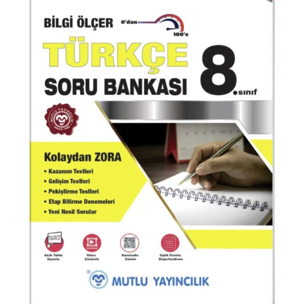 KolektifTürkçe8. Sınıf Türkçe Bilgi Ölçer Soru Bankası