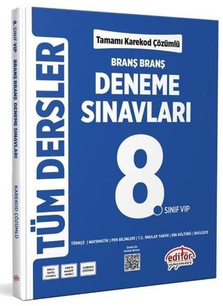 KolektifTüm Dersler8.Sınıf Tüm Dersler Branş Branş Tamamı Çözümlü Deneme Sınavları