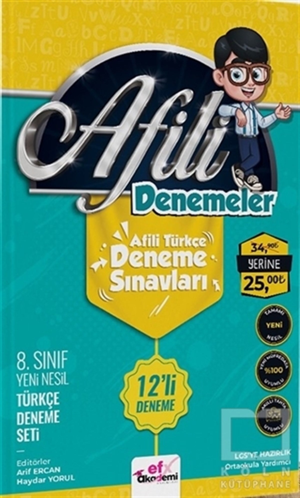 Haydar YorulSınavlara Hazırlık Kitapları8. Sınıf Türkçe Afili Denemeler 12’li Deneme