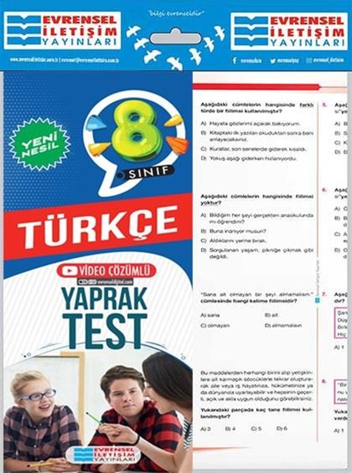 KolektifTürkçe8. Sınıf Türkçe Yeni Nesil Yaprak Test