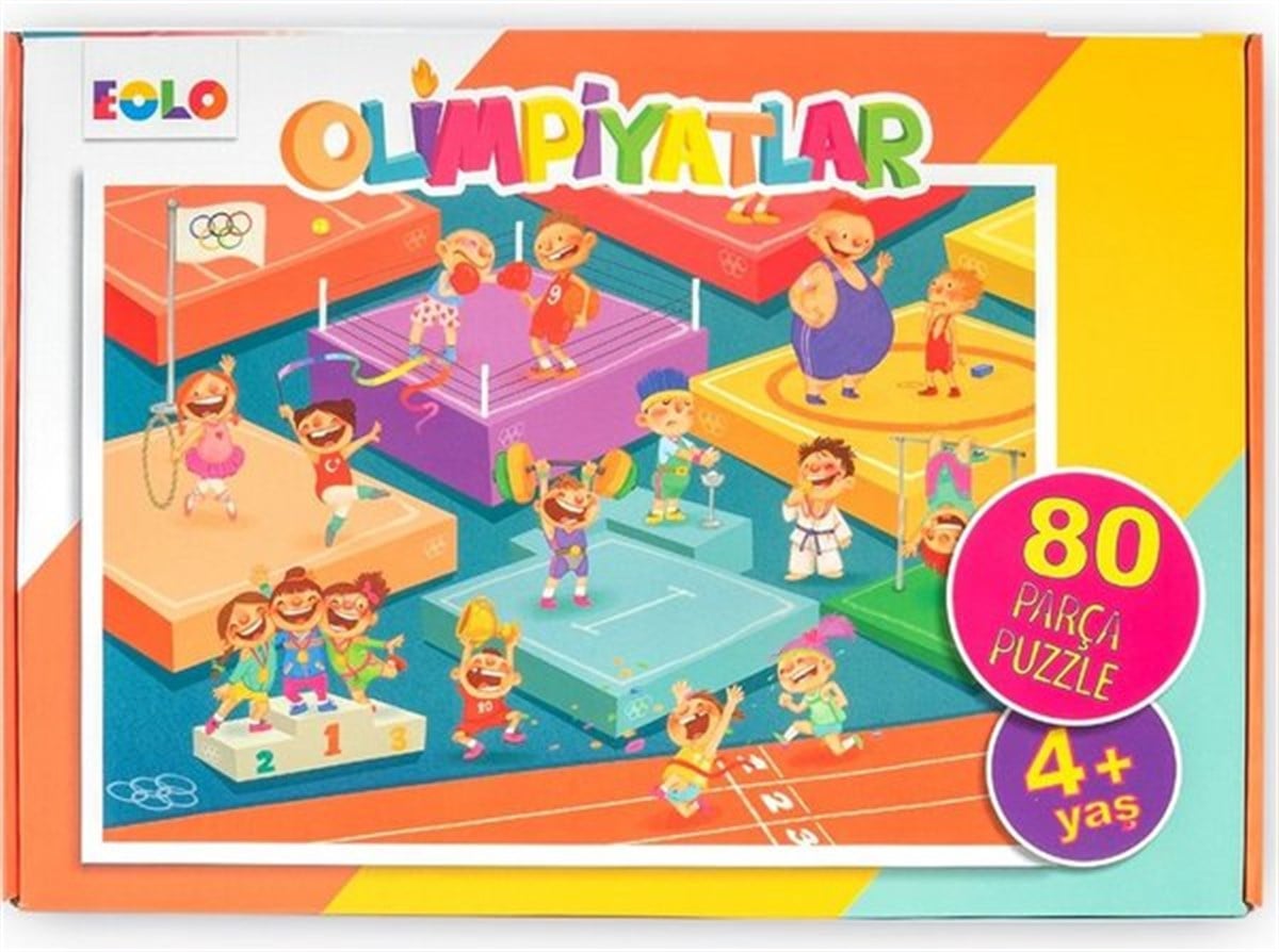 KolektifEgitim Etkinlik Kitaplari80 Parça Puzzle-Olimpiyatlar