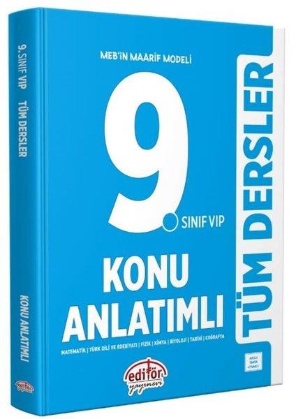 KolektifTüm Dersler9. Sınıf VIP Tüm Dersler Konu Anlatımlı - Mavi Kitap