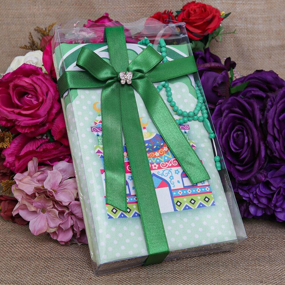 Çocuk Seccadesi 45*82 cm Sahra Yeşil & Kokulu Tesbih Yeşil & Ahmet Namaz Kılıyor Puzzle