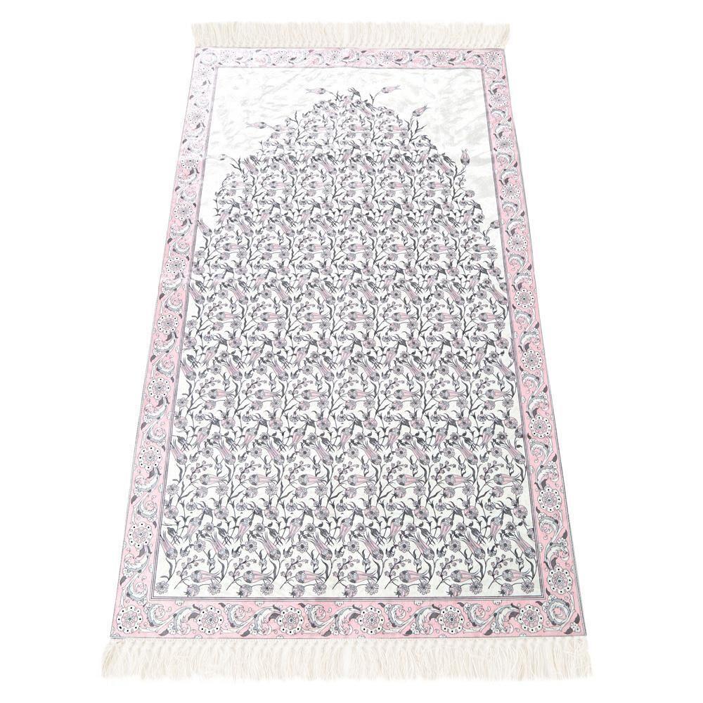 Damat Bohçası Seccadesi Çini Desen Pembe