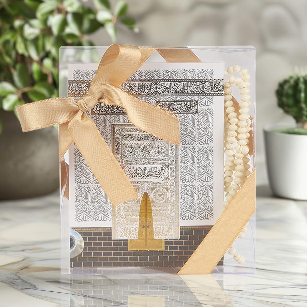 Ekonomik Yasin Kitabı(12*16 cm 80 Sayfa) Tesbih,Süslemeli Asetat Kutulu-Beyaz