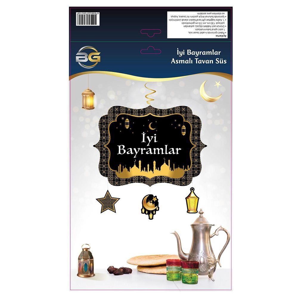 İyi Bayramlar Asmalı Tavan Süs