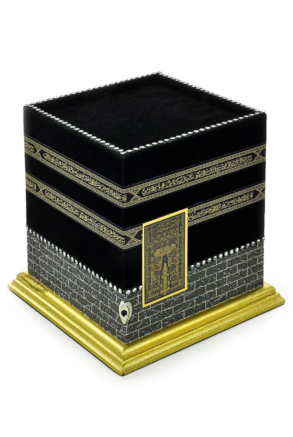 Kadife Kaplı Kabartma Detaylı Küçük Boy Kabe Maketi
