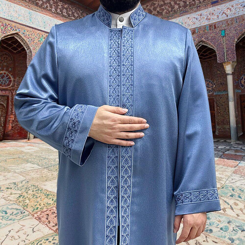 Lüks Kudüs İmam Cübbesi - İndigo