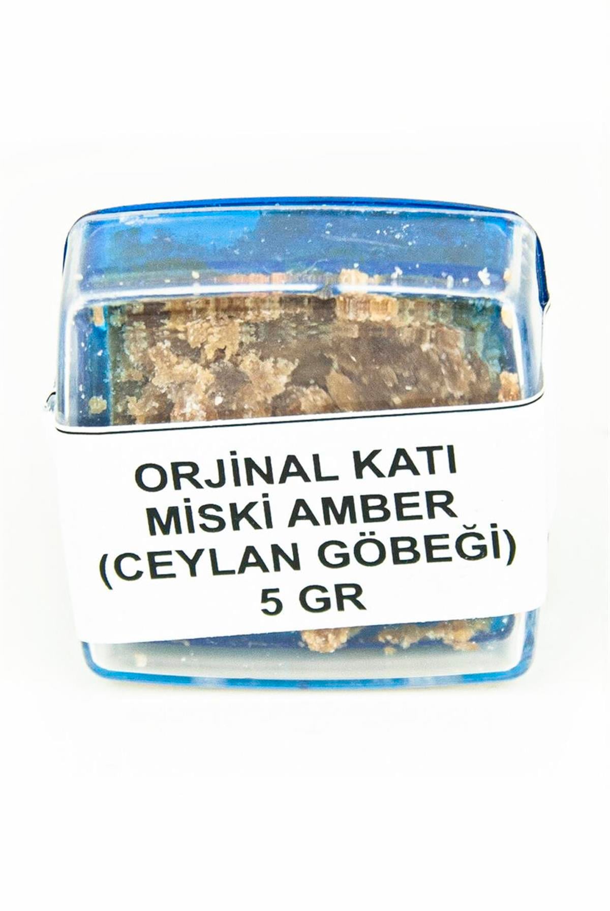 Orjinal Katı Miski Amber Ceylan Göbeği 5 Gr