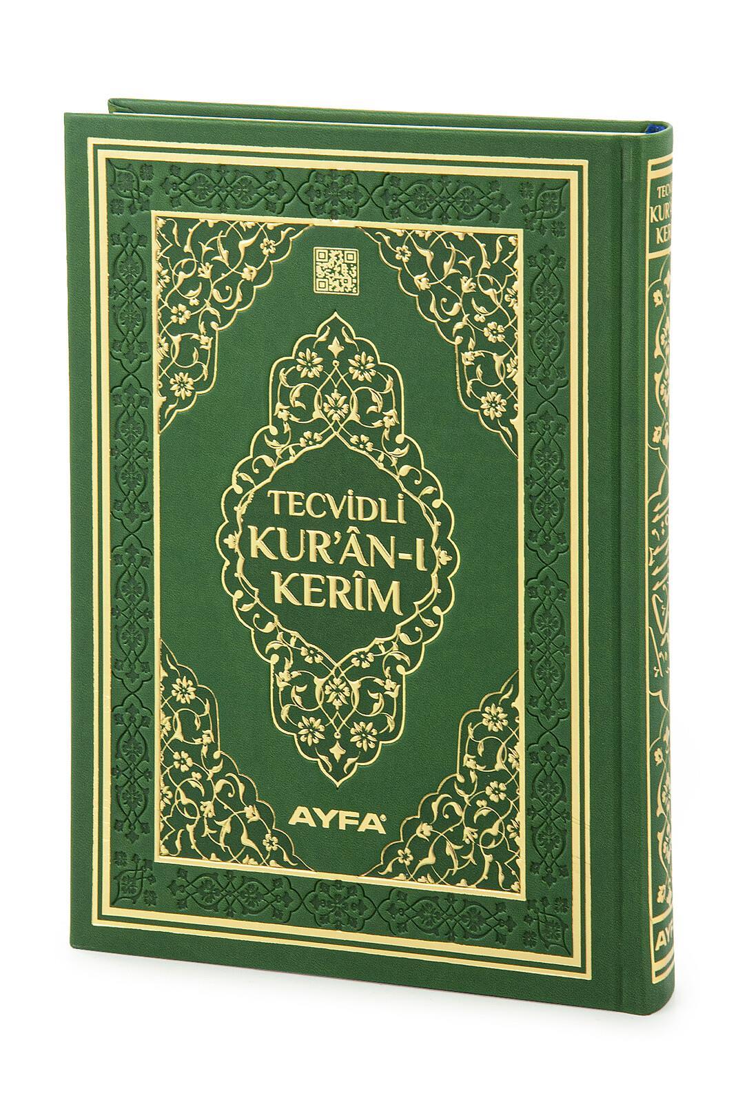 Tecvidli Kuranı Kerim - Termo Deri - Rahle Boy - Yeşil Renkli - Ayfa Yayınevi - Bilgisayar Hatlı