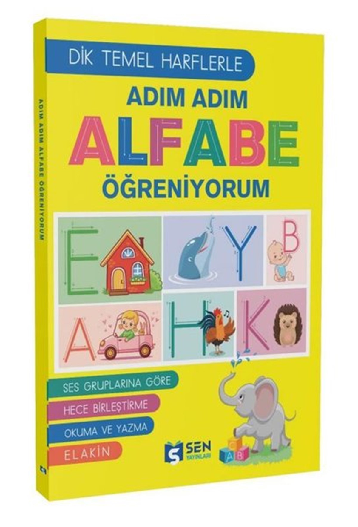 KolektifÇocuk Gençlik RomanlarıAdım Adım Alfabe Öğreniyorum - Dik Temel Harflerle