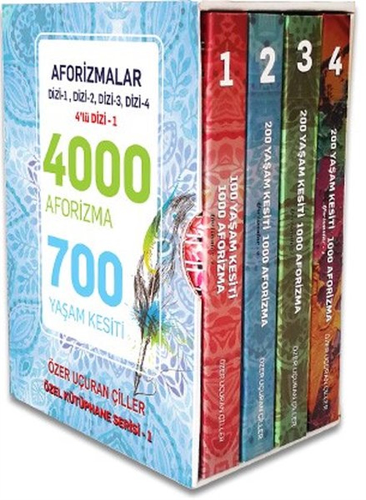 Özer Uçuran ÇillerKişisel Gelişim KitaplarıAforizmalar Serisi-4 Kitap Takım Kutulu