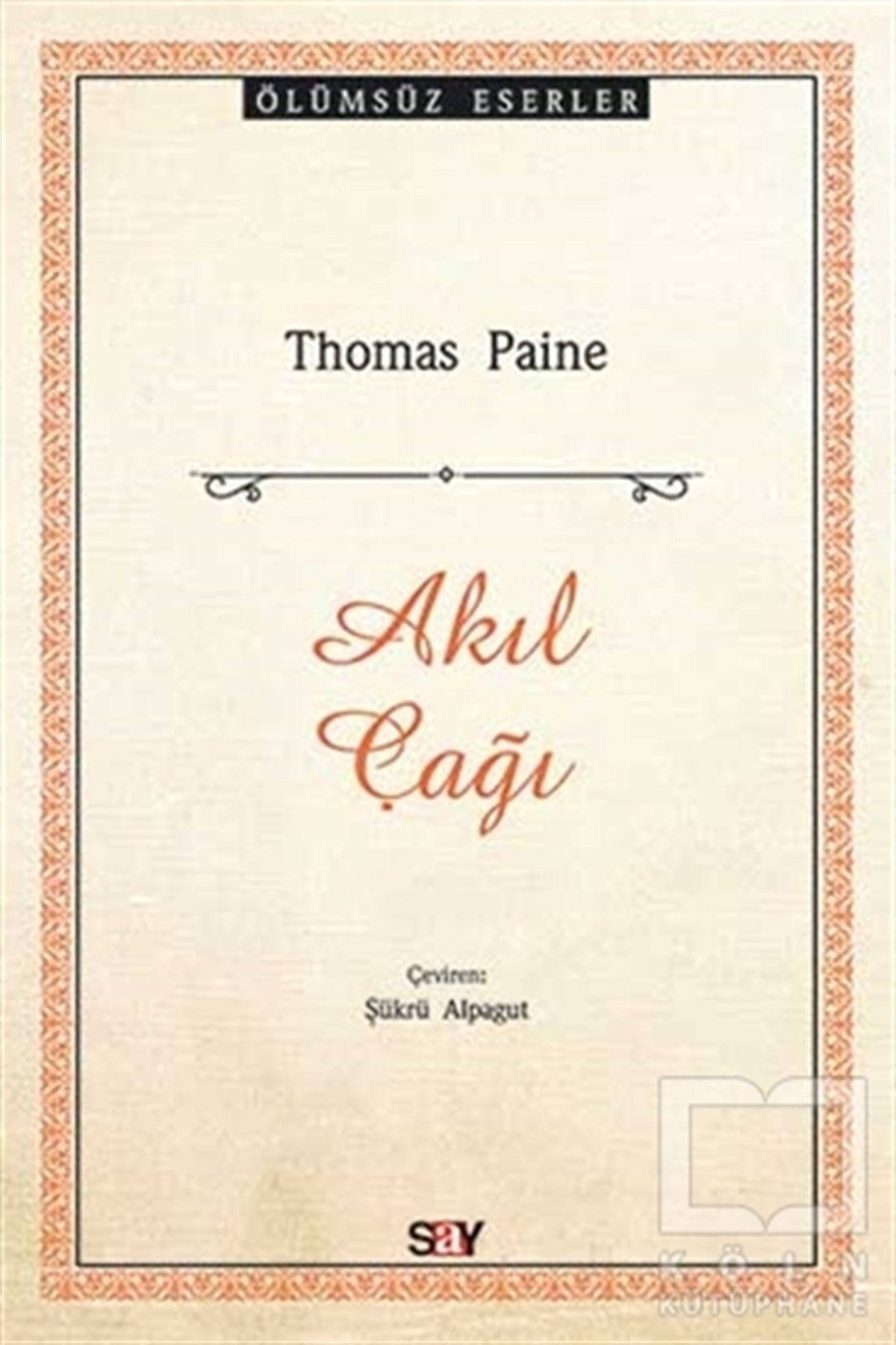 Thomas PaineDin FelsefesiAkıl Çağı