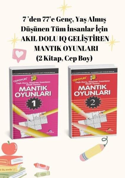 KolektifBilmece & Bulmaca KitaplarıAkıl Dolu IQ Geliştiren Mantık Oyunları Seti - 2 Kitap Takım