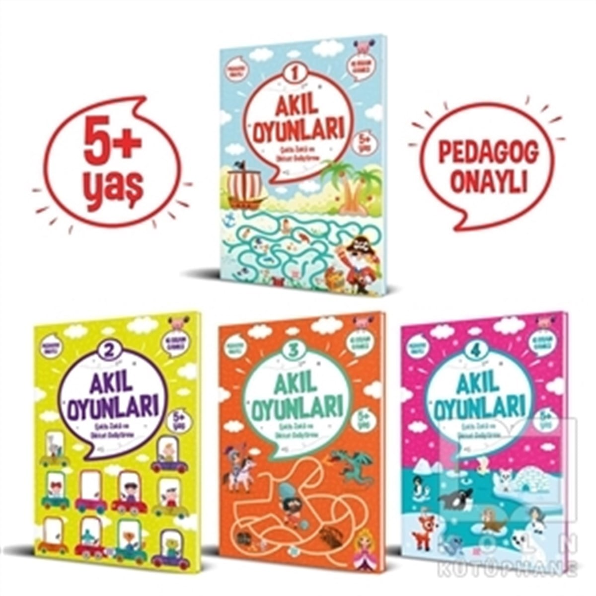 KolektifEtkinlik KitaplarıAkıl Oyunları Serisi (5+ Yaş) (4 Kitap Takım)