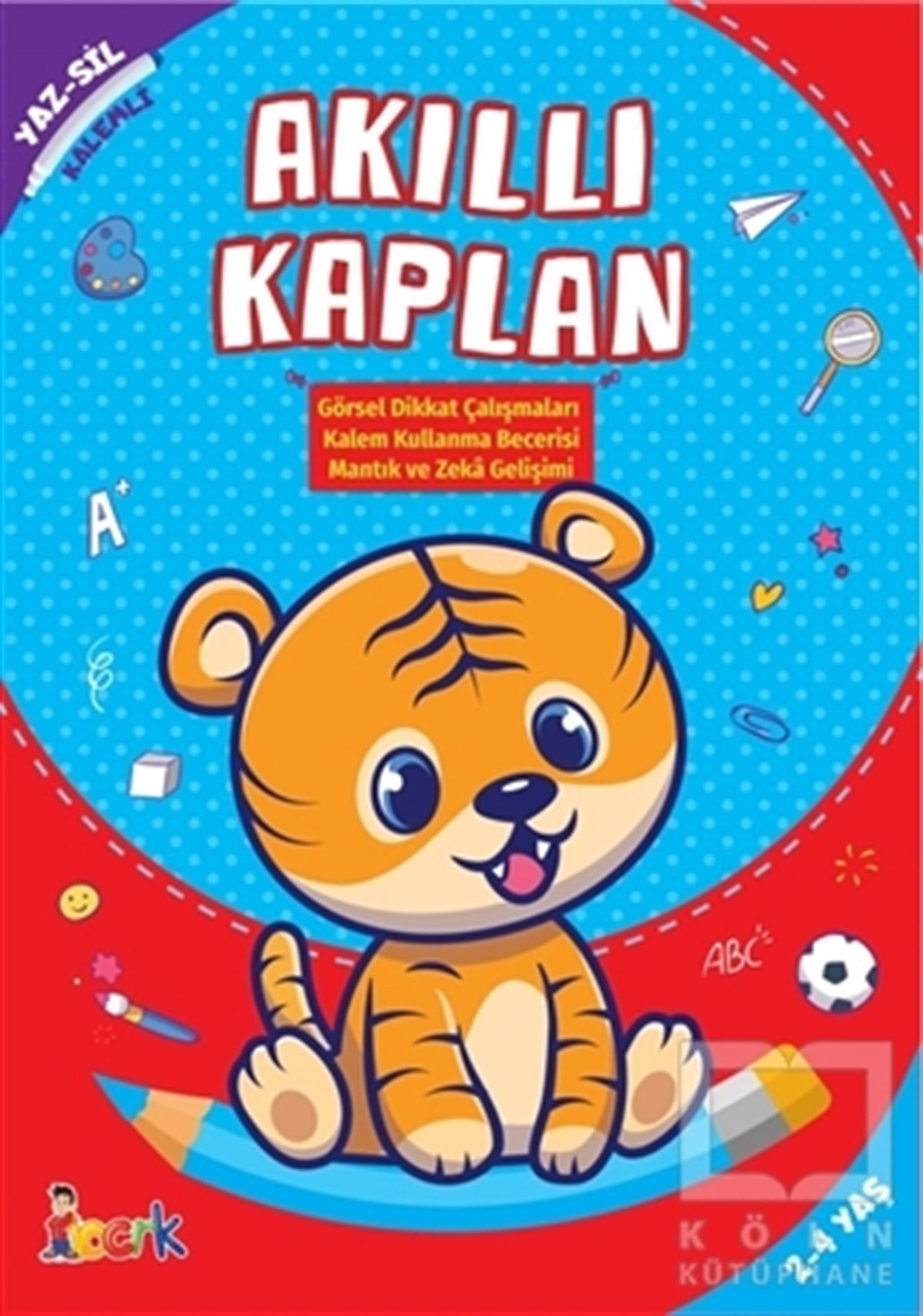 KolektifEtkinlik KitaplarıAkıllı Kaplan - Yaz-Sil Kalemli