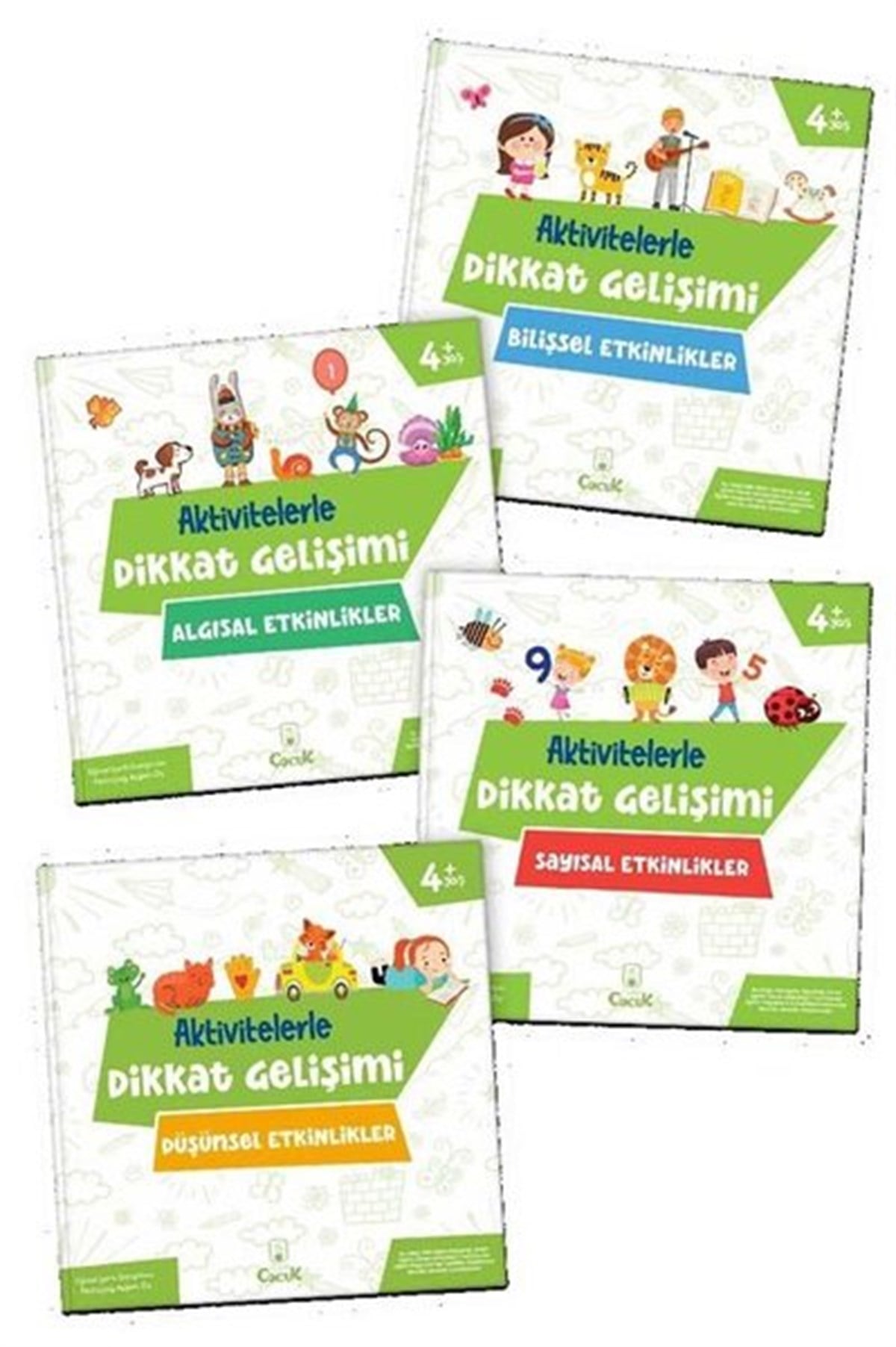 Ayşen OyEgitim Etkinlik KitaplariAktivitelerle Dikkat Gelişimi Serisi Seti - 4 Kitap Takım