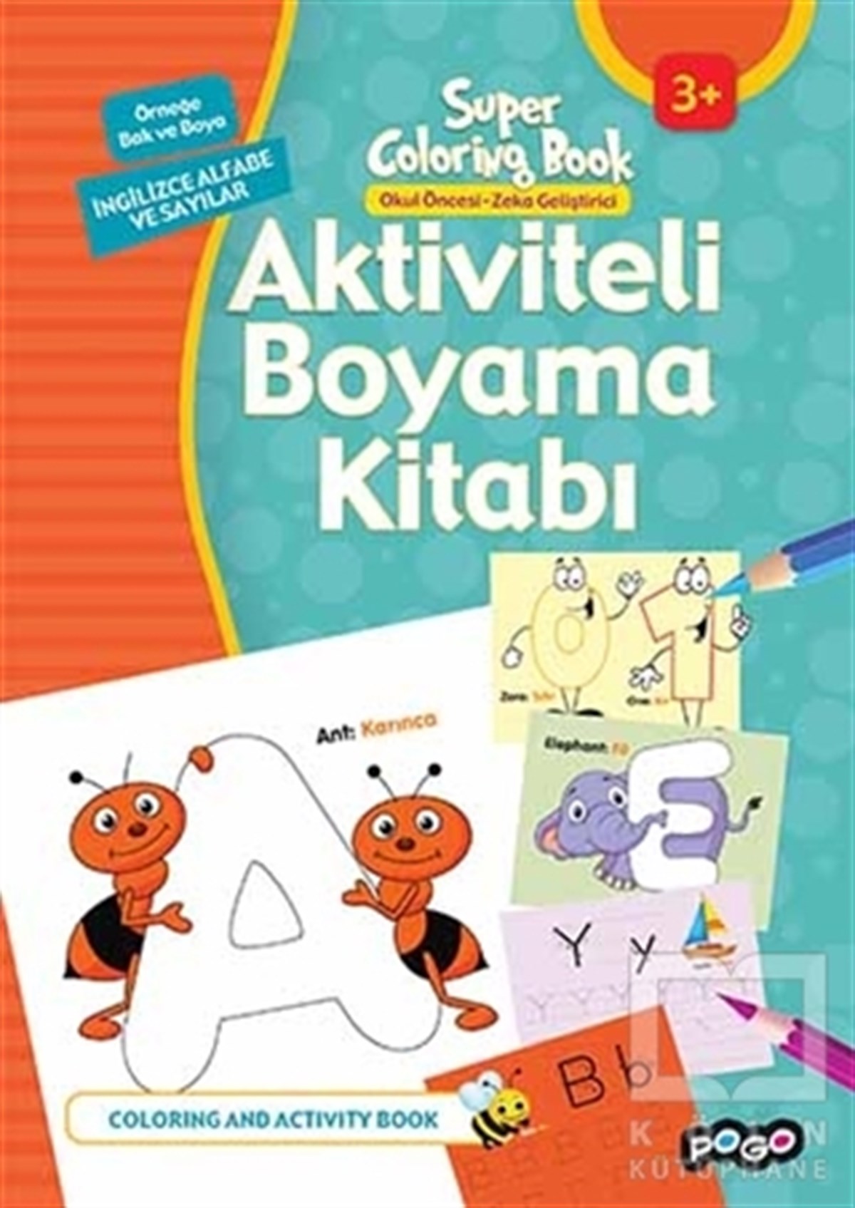 KolektifBoyama KitaplarıAktiviteli Boyama Kitabı  İngilizce Alfabe ve Sayılar