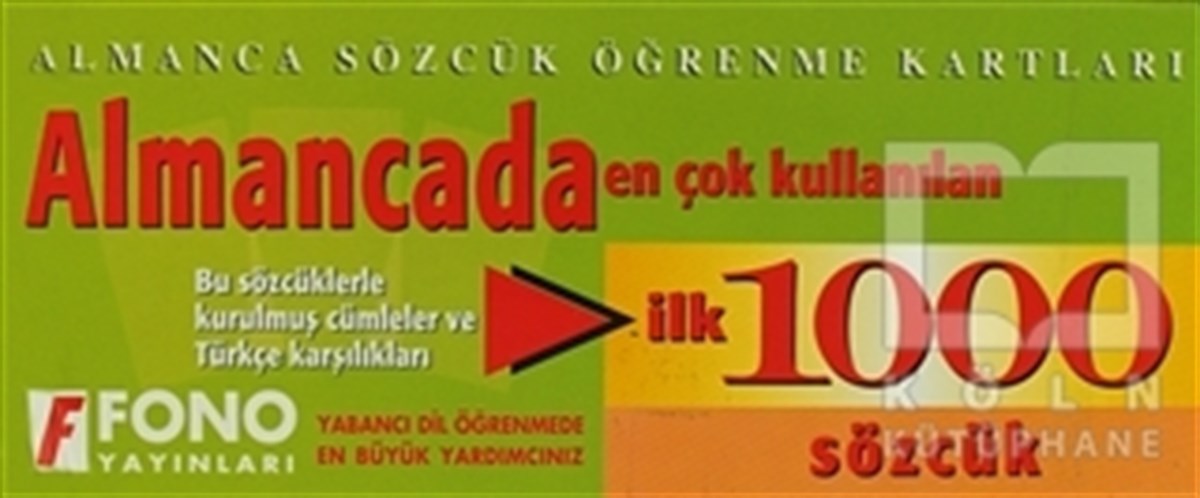 KolektifDil ÖğrenimiAlmancada İlk 1000 Sözcük Kartları
