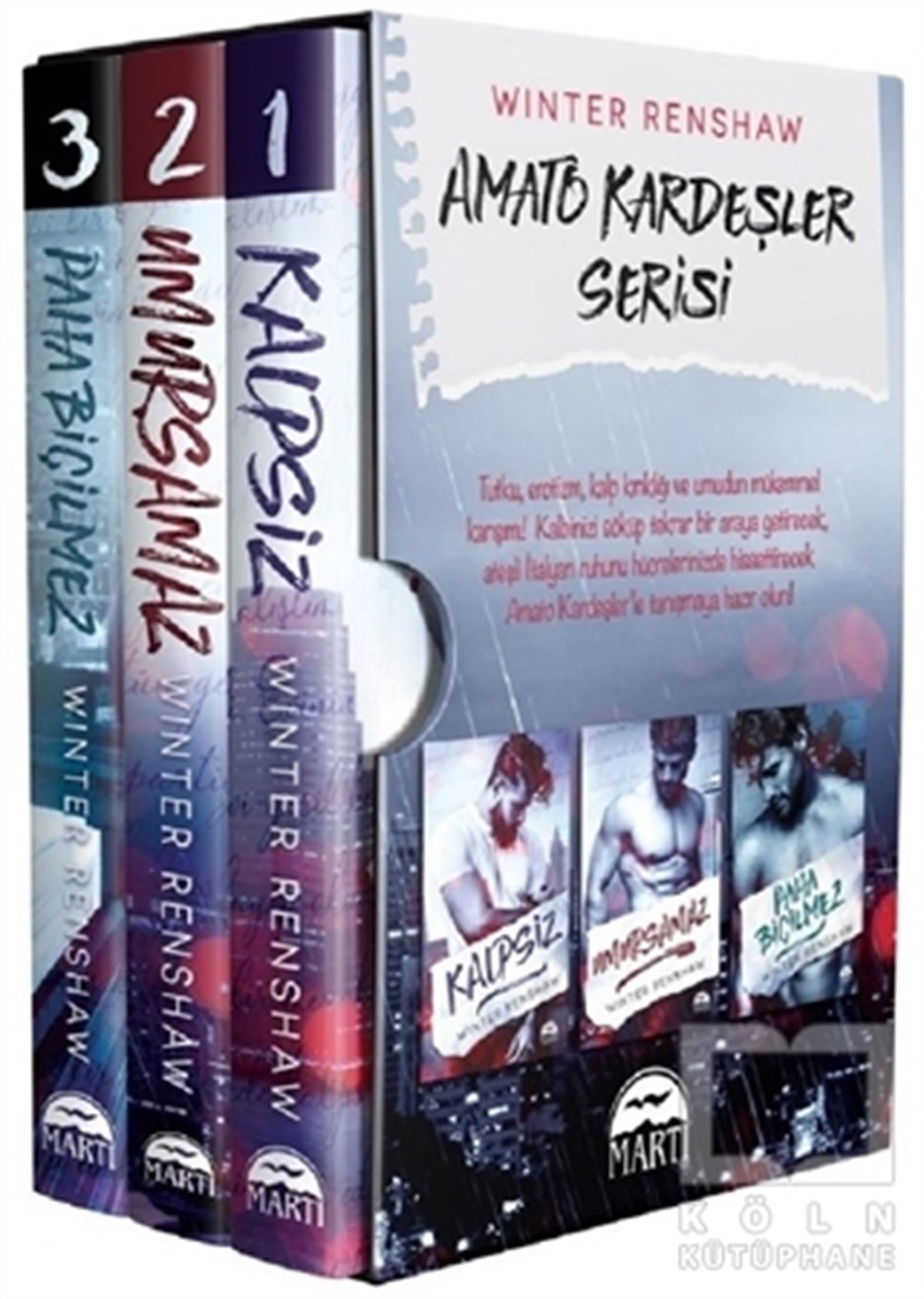 Winter RenshawTürkçe RomanlarAmato Kardeşler Serisi (3 Kitap Takım)