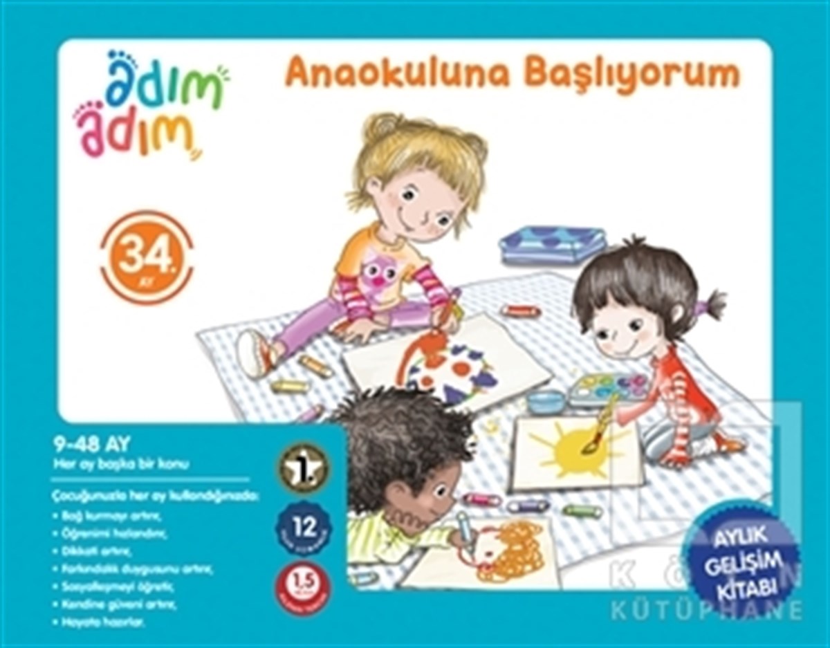 KolektifZeka Gelişimi KitaplarıAnaokuluna Başlıyorum - 34. Ay Gelişim Kitabı