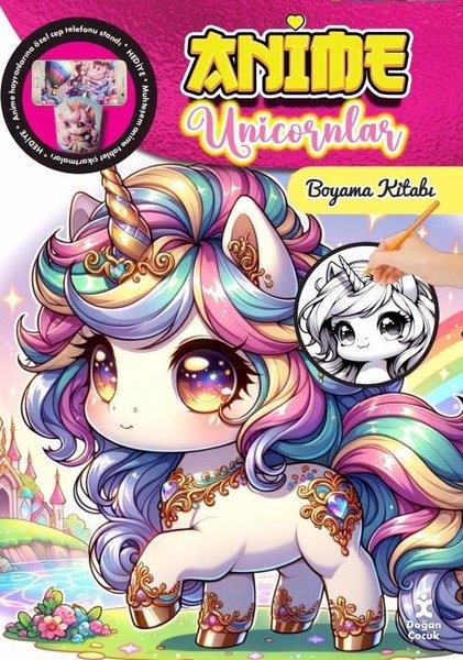 KolektifBoyama KitaplarıAnime Unicornlar Boyama Kitabı