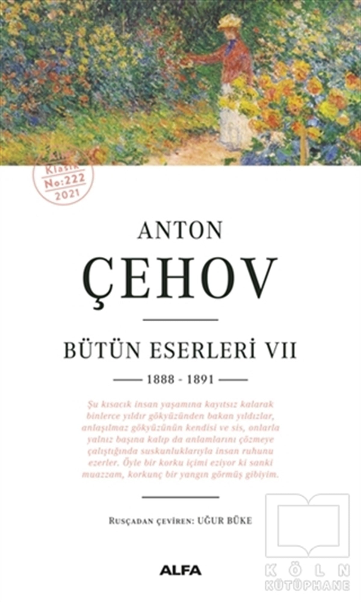 Anton Pavloviç ÇehovTürkçe RomanlarAnton Çehov - Bütün Eserleri 7 (1888 -1891)