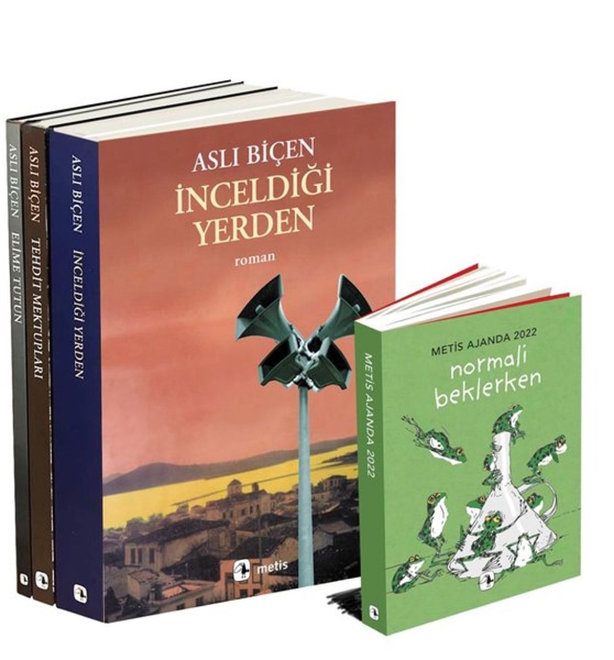 Aslı BiçenTürkiye RomanAslı Biçen Seti 3 Kitap Takım - Metis Ajanda Hediyeli